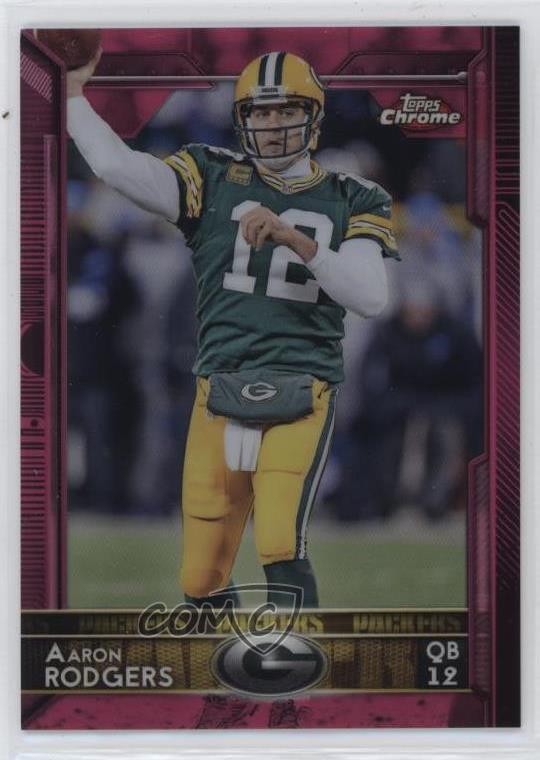 2015 Topps Chrome BCA Pink Refractor 19/399 Aaron Rodgers #2 0j3l