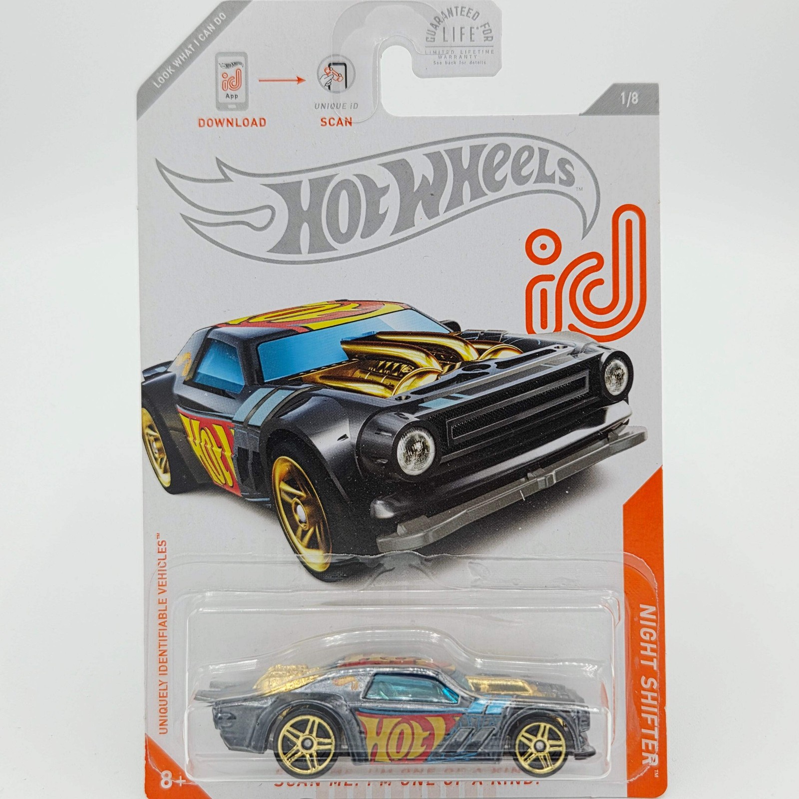 Hot Wheels - CHASE, ID Series - Night Shifter (2020 HW Basic)