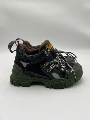Women s Gucci Flashtrek sneakers in green and black Size 35.5