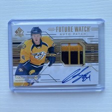 2014-15 SP Authentic Colton Sissons Future Watch Auto Patch /100 Rookie RC
