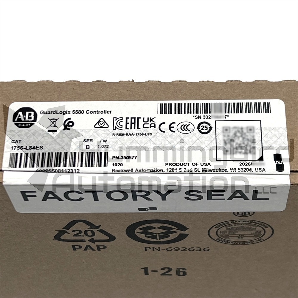 2026 Allen Bradley 1756-L84ES /B ControlLogix PLC SEALED Surplus *USA SELLER*