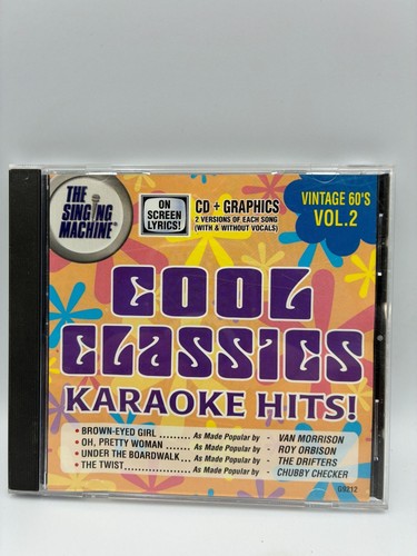 Cool Classics Karaoke Hits Vol. 2 Vintage 60s CD+Graphics Singing Machine G9212