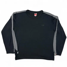 Icebreaker Merino Wool Shirt Mens XL Bodyfit 260 Long Sleeve Base Layer Black