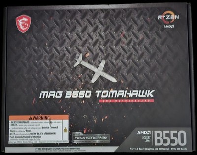 MSI MAG B550 TOMAHAWK AMD Ryzen Socket AM4 ATX Gaming Motherboard-NEW