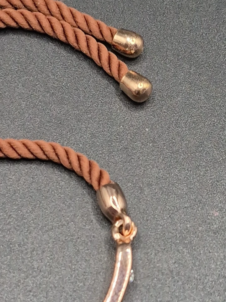 Guess розовое золото тон из нержавеющей стали регулируемый браслет ювелирные изделия блестящий драгоценный камень - Изображение 4 из 4