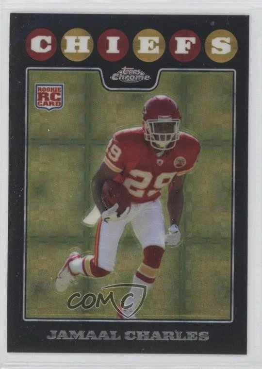 2008 Topps Chrome X-Fractor Jamaal Charles #TC185 Rookie RC