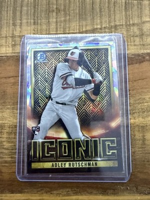 2023 Bowman Chrome Adley Rutschman Iconic Atomic Refractor Rookie RC /150