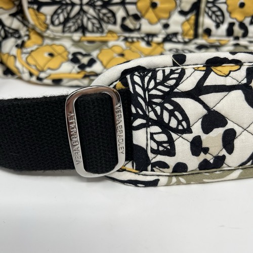Vera Bradley Messenger Baby Bag Go Wild Floral Leopard Yellow Diaper Tote NWT - Picture 2 of 8