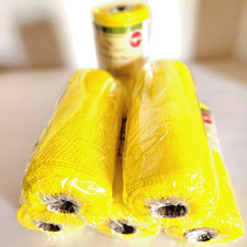 6 Rolls Deco Mesh Ribbon 6  x 5 yds Sunny Yellow Wreath Crafts Creations