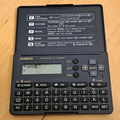 CASIO Data Bank DC-2100ER Taschenrechner Organizer