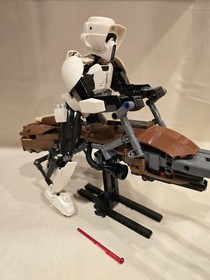 Lego Star Wars Scout Trooper & Speeder Bike 75532 Loose Appears To Be 100% Parts