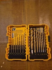 Nuovo DE-WALT 21PZ. SET PUNTE TRAPANO UTENSILE .2x Maggiore durata realizzato in acciaio inox