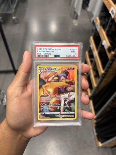 2022 POKEMON SWSH FA/CHARIZARD LOST ORIGIN #TG03 PSA 9
