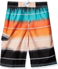 Kanu Surf Boys' Barracuda Quick Dry UPF 50 Beach Swim Trunk-10-12