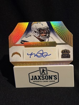 2014 Panini Crown Royale - Crown Signatures Manti Te'o #CS-MT Gold /10 Chargers