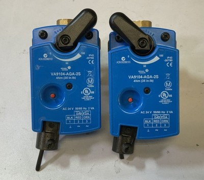 (Lot of 2) Johnson Controls VA9104-AGA-2S Non-Spring Return Valve Actuator ''N6B''