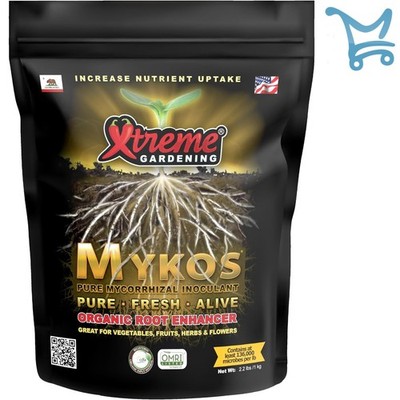 Mycos Pure Mycorrhizal Inoculant Organic Root Enhancer 2.2 LB Granular for Ga...