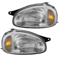 Halogen Scheinwerfer Set H4 Glasklar FüR Opel Corsa B Kasten Combo