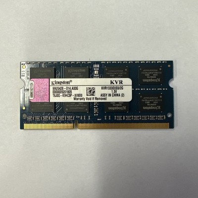 Kingston PC3-10600 2 GB SO-DIMM 1333 MHz DDR3 SDRAM Memory (KVR1333D3S9/2G)