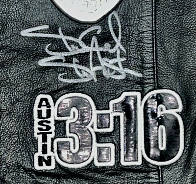 Stone Cold Steve Austin Signed Autographed WWE Austin 3:16 Leather