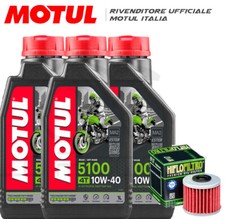 Tagliando HONDA FMX 650 2005 2006 2007 2008 (3 MOTUL 5100 10W40 + filtro olio)