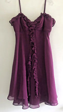 Donna Rocco Dress 10P Silk Gorgeous deep purple mini