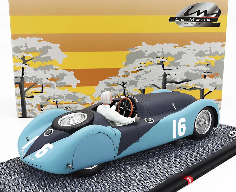 MODELLINO AUTO STATICO BUGATTI F1 TYPE 57S 45 A.C.F. GP 1937 PIERRE WIMILLE 1/18 - Immagine 3 di 4