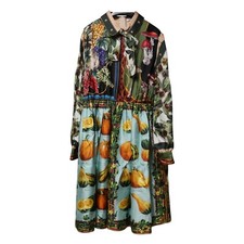 DOLCE & GABBANA Kids Dress Multicolor Longuette Twill s. Tag 10 years 1350usd