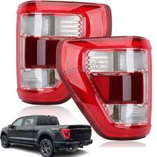 Pair Tail Light For Ford F-150 XLT 2021-22 2023 W/Blind Spot (Upgrade LED Style)