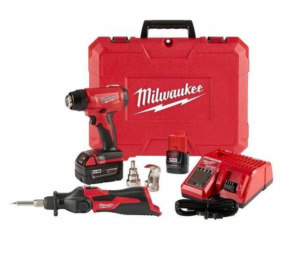 Milwaukee Mv8822cx M12/m18 Heat Gun and Soldering Iron Kit for sale
