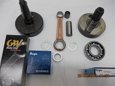 NEU Aprilia RS125 Kurbelwelle Rotax 122 im AT.Mit Lagern Simmerringen Dichtungen