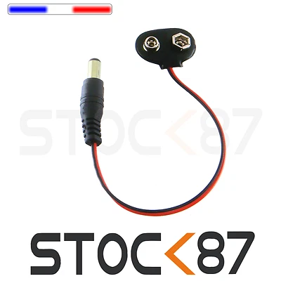 5113# connecteur pile 9V carte Arduino de 1 à 10pcs -- jack 5,5 x 2,1mm