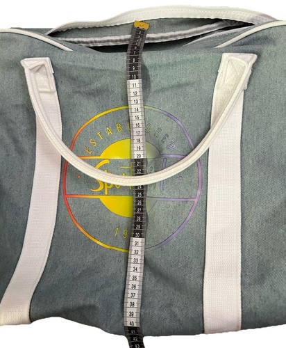Cute Blue With Rainbow Graphic Print CanvasSportsgirl-Gym/Duffle Bag - Picture 17 of 21