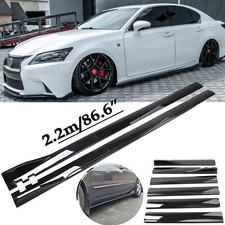 86.6 Gloss Black Sideskirts Extention Body Kit For Lexus Is250 Is350 Is300