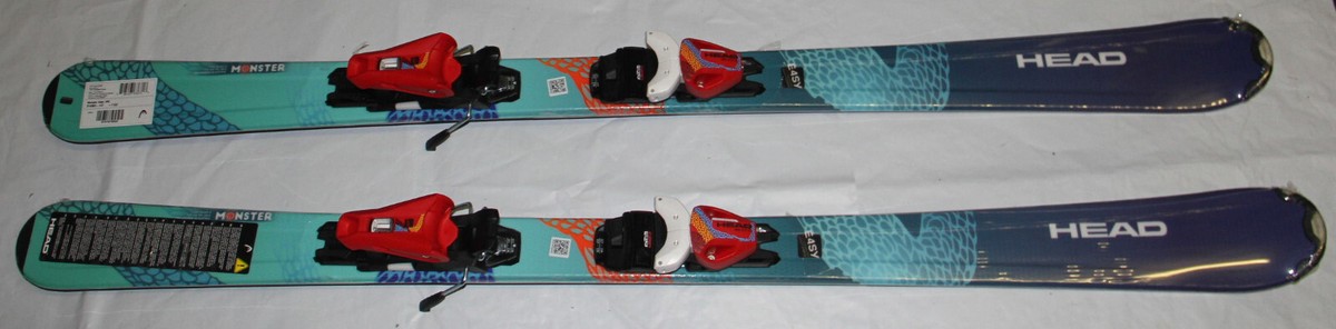 HEAD　MONSTER　127cm Head Monster Easy Kid's All-Mountain Skis, 127cm w/ JRS 4.5 GW CA