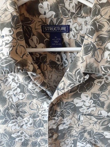 Structure men's Hawaiian style button down shirt size XL - Picture 6 of 8