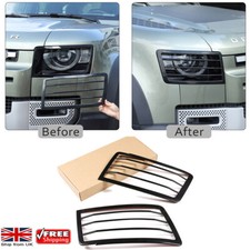 Metal Headlight Protectors Cover Grille For Land Rover Defender L663 2020-2022