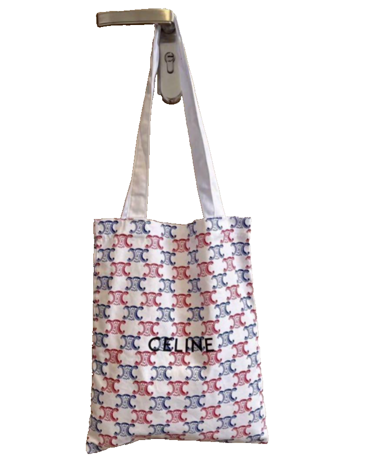 VIP【関税送料無料】希少 CELINE TOTE BAG CELINE Tote Bag Vip Gift Triomphe Navy White Red Limited