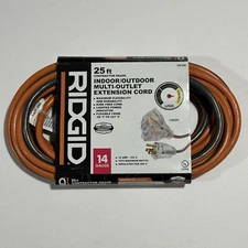 Heavy Duty Indoor Outdoor Extension Cord Cable Holiday Christmas Lights Splitter