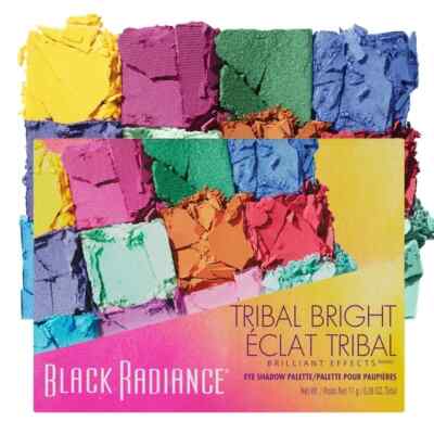 (CHOICE of Color) Black Radiance Brilliant Effects Eye Shadow Palette Velvety