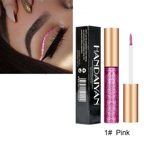 Long Lasting Sparkling Liquid Eyeliner Glitter Metallic Party Make Up Eye Liner - Picture 13 of 22