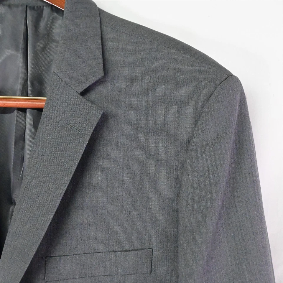 Pronto Uomo 44L | 36 x 32 Gris Lúpulo Mezcla Lana 2Btn Hombre Traje Chaqueta Pantalones Foto 2 de 4