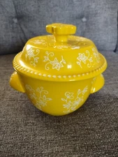 Temp-Tations Hand Painted Floral Lace Baking Dish, 24oz 