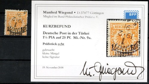 Turkey 9A Beautiful Piece Gest. BPP PERIZIA 350EUR (CA0335)