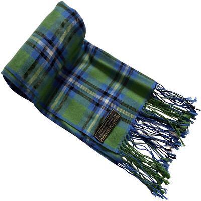 Green Men's Nepalese Tartan Design Fashion Scarf Seconds Neck Scarves Winter NEW