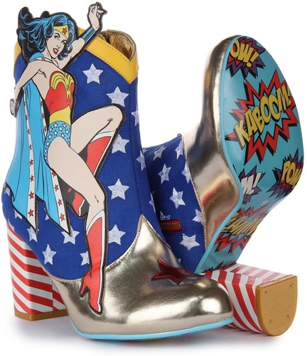 IRREGULAR CHOICE Stronger Together Superman Tacco Blu Multi Donna UK 4 - 8 - Foto 5 di 12