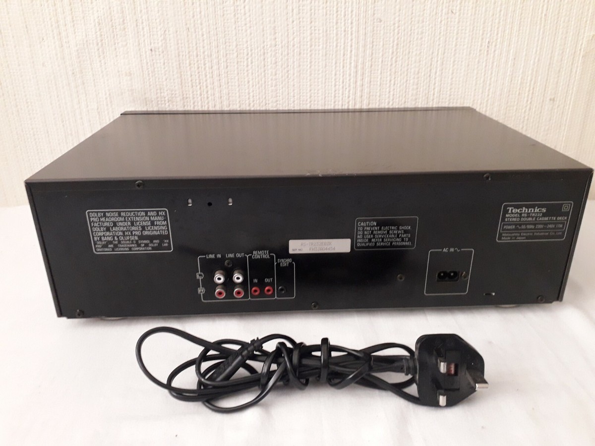 Technics RS-TR232 Stereo Double Cassette Deck | eBay