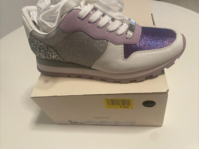 Liu jo Schuhe 37, neu, Glitzer, Strass, Sneaker, Weiß, Beige