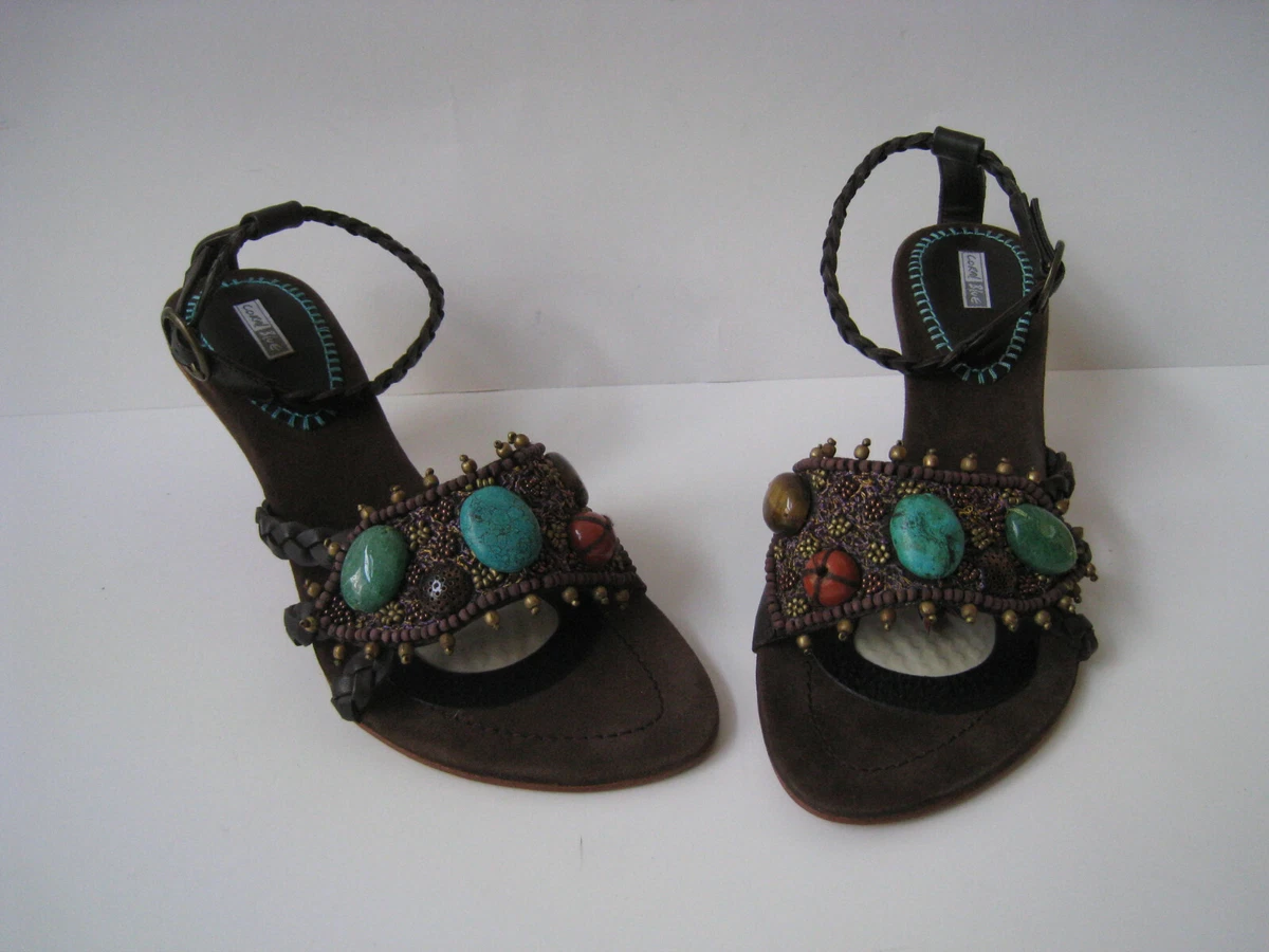 Turquoise embellished best sale sandals