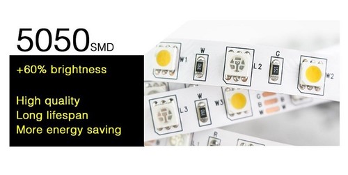 5m Tiras de LED 12V 24V RGB RGBW RGBWW SMD 5050 IP65 Banda regulable Barra - Imagen 53 de 160
